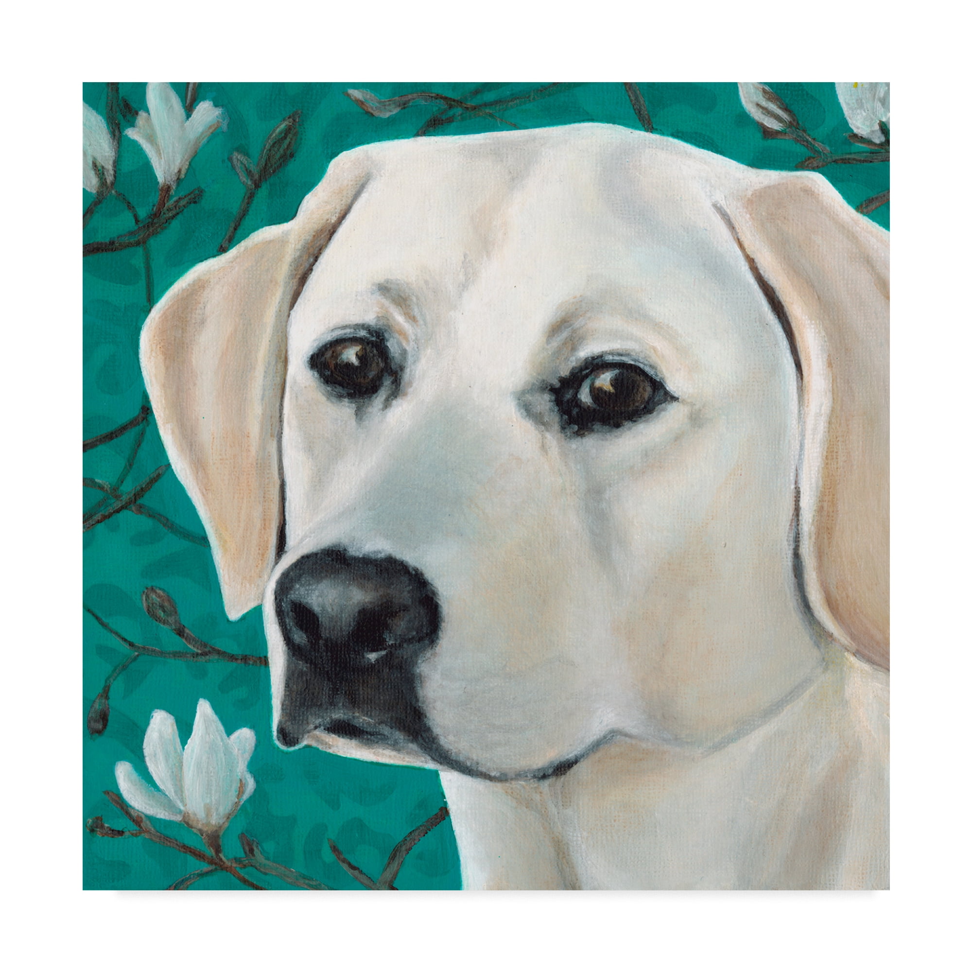 Trademark Fine Art 'Dlynns Dogs Magnolia' Canvas Art by Dlynn Roll