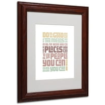 Trademark Fine Art "Do Good" Canvas Art by Megan Romo, Wood Frame