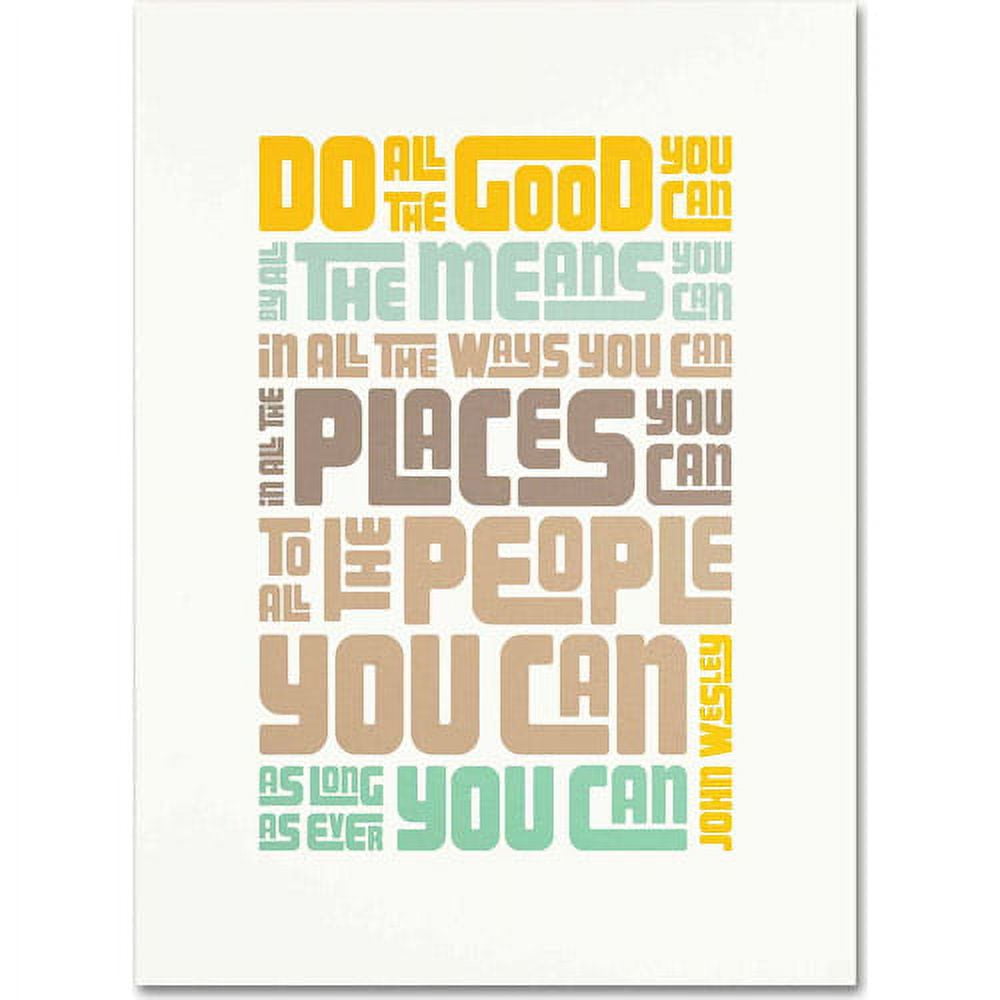 Trademark Fine Art "Do Good II" Canvas Art by Megan Romo