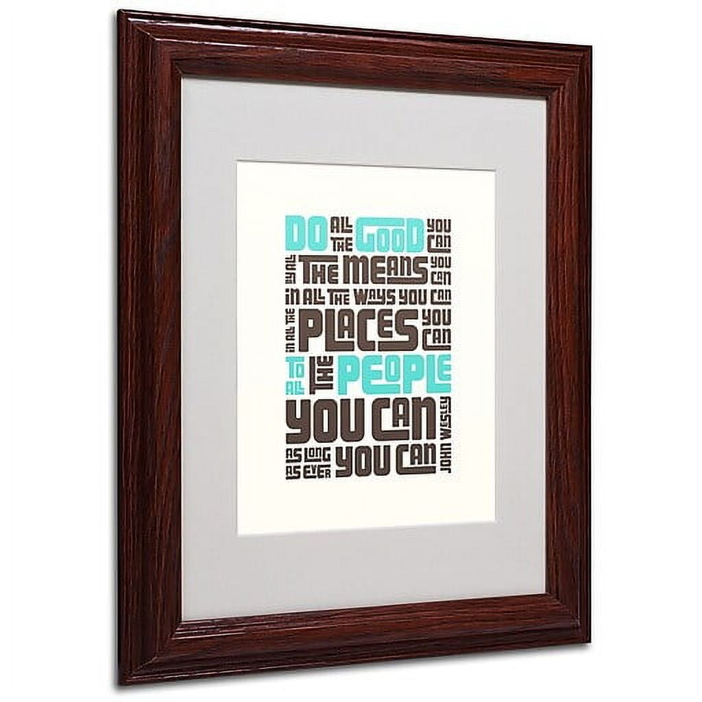 Trademark Fine Art "Do Good IV" Canvas Art by Megan Romo, Wood Frame