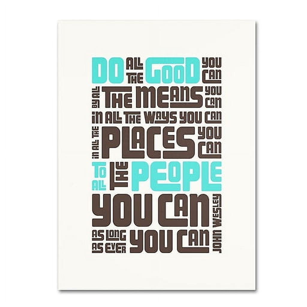 Trademark Fine Art "Do Good IV" Canvas Art by Megan Romo