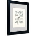 thumbnail image 1 of Trademark Fine Art "Do What You Can II" Canvas Art by Megan Romo, Black Frame, 1 of 2