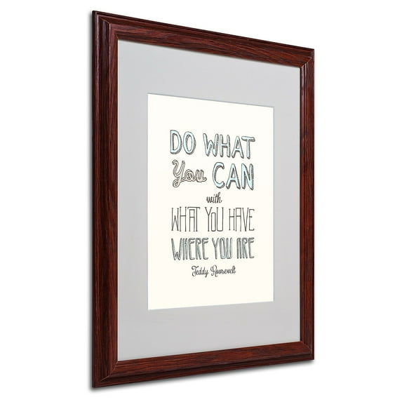 Trademark Fine Art "Do What You Can II" Canvas Art by Megan Romo, Wood Frame