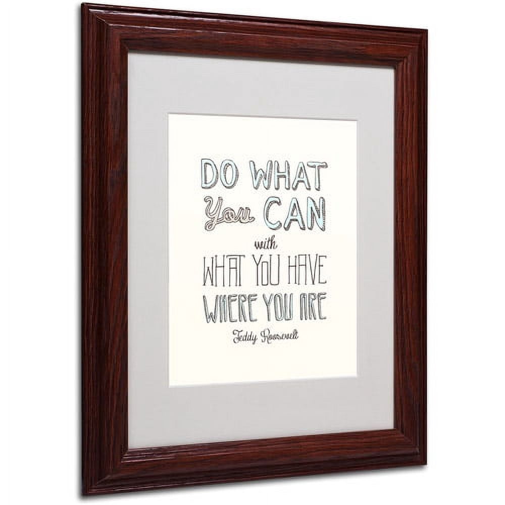 Trademark Fine Art "Do What You Can II" Canvas Art by Megan Romo, Wood Frame
