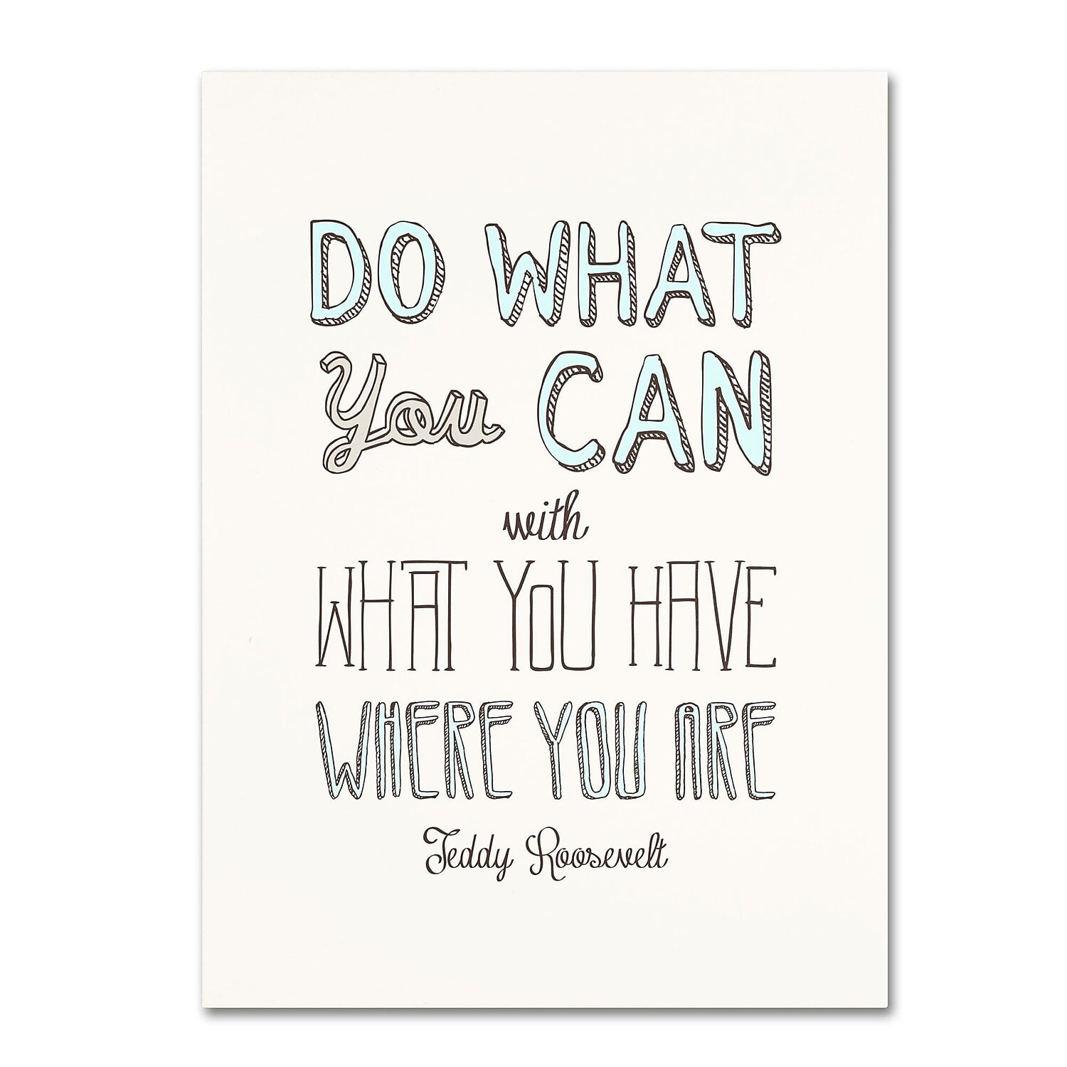 Trademark Fine Art "Do What You Can II" Canvas Art by Megan Romo