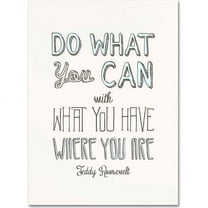 Trademark Fine Art "Do What You Can II" Canvas Art by Megan Romo