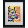 thumbnail image 1 of Trademark Fine Art 'Doberman Luv' Canvas Art by Dean Russo, White Matte, Black Frame, 1 of 4