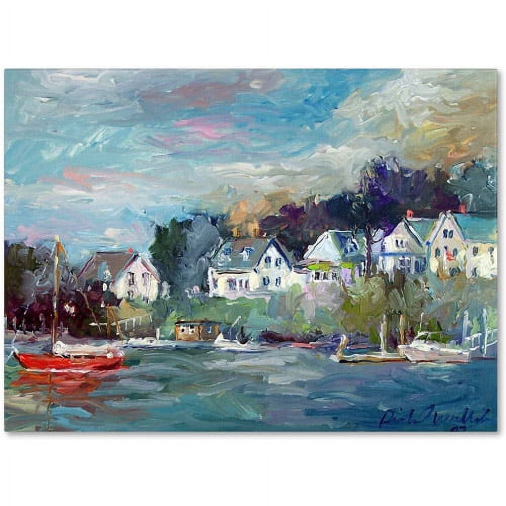 Multicolor Coastal Landscape Canvas Art for Kids' Rooms
