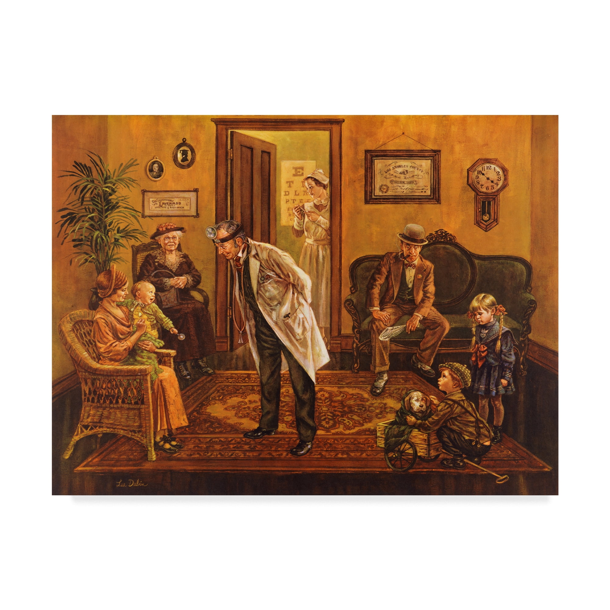 Trademark Fine Art 'Doctors Office' Canvas Art by Lee Dubin