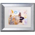 thumbnail image 1 of Trademark Fine Art "Dog Dreams" Canvas Art by Pat Saunders-White, White Matte, Silver Frame, 1 of 4