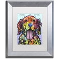 thumbnail image 1 of Trademark Fine Art 'Dog Is Love' Canvas Art by Dean Russo, White Matte, Silver Frame, 1 of 3