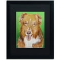 thumbnail image 1 of Trademark Fine Art "Dog on Green" Canvas Art by Pat Saunders-White, Black Matte, Black Frame, 1 of 4