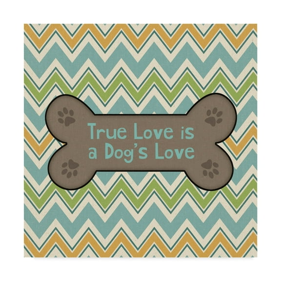 Trademark Fine Art 'Doggy Sayin I' Canvas Art by Pela Studio