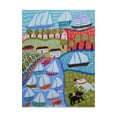 thumbnail image 1 of Trademark Fine Art 'Dogs And Sailboats' Canvas Art by Karen Fields, 1 of 4