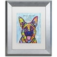 thumbnail image 1 of Trademark Fine Art 'Dogs Never Lie' Canvas Art by Dean Russo, White Matte, Silver Frame, 1 of 4
