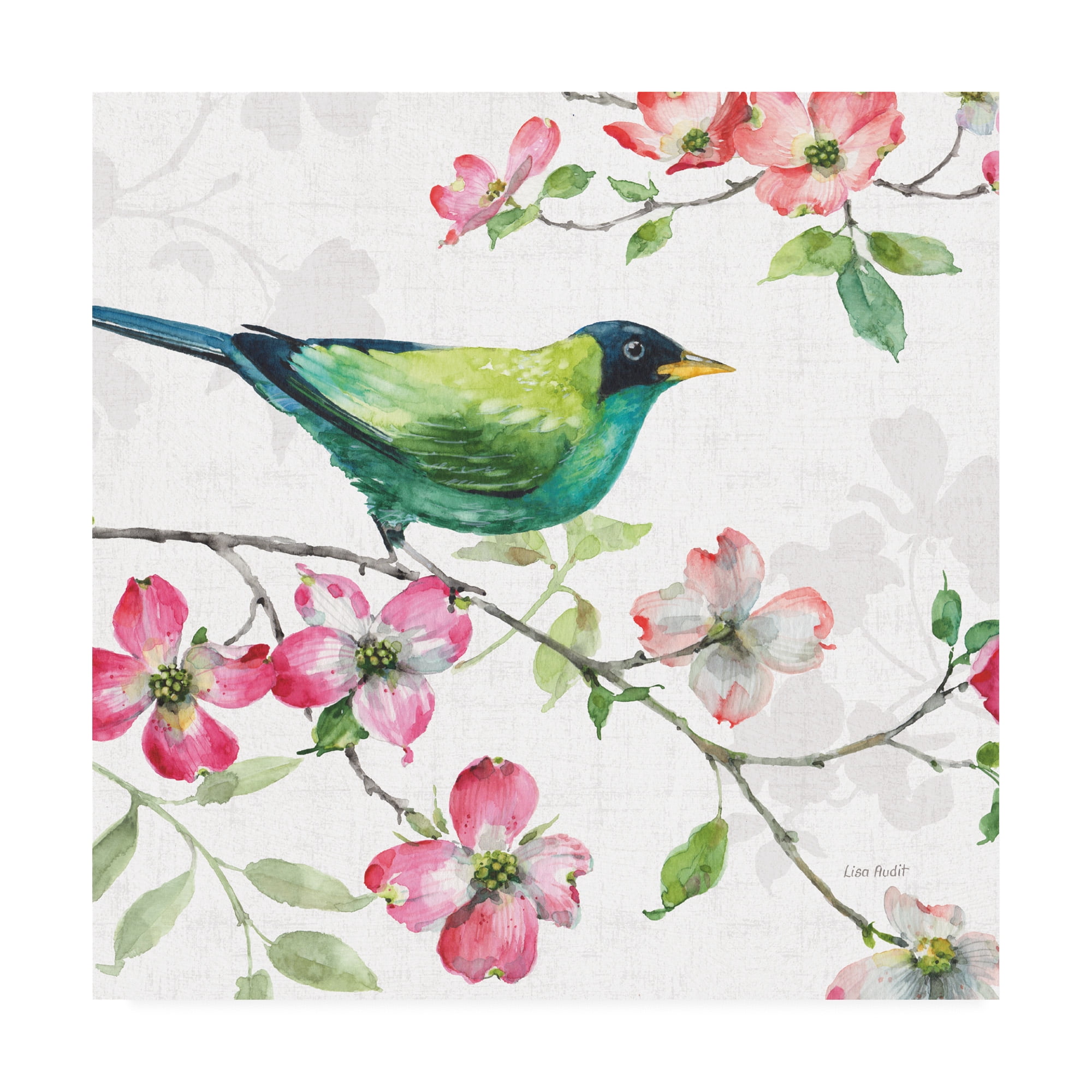 Trademark Fine Art 'Dogwood Garden II' Canvas Art by Lisa Audit