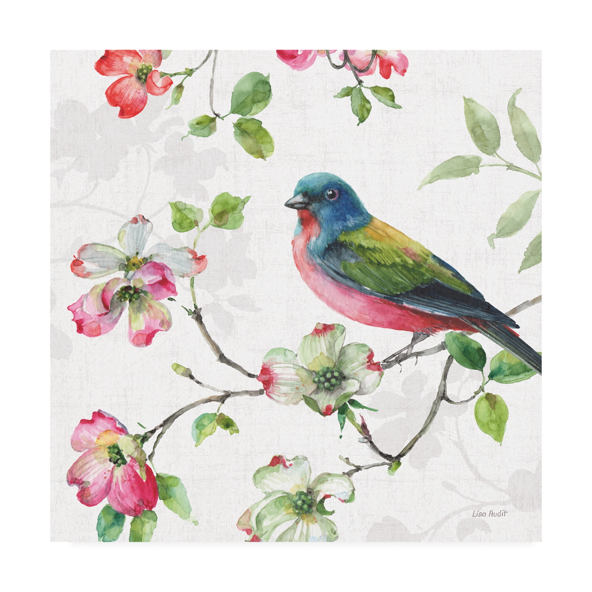Trademark Fine Art 'Dogwood Garden III' Canvas Art by Lisa Audit