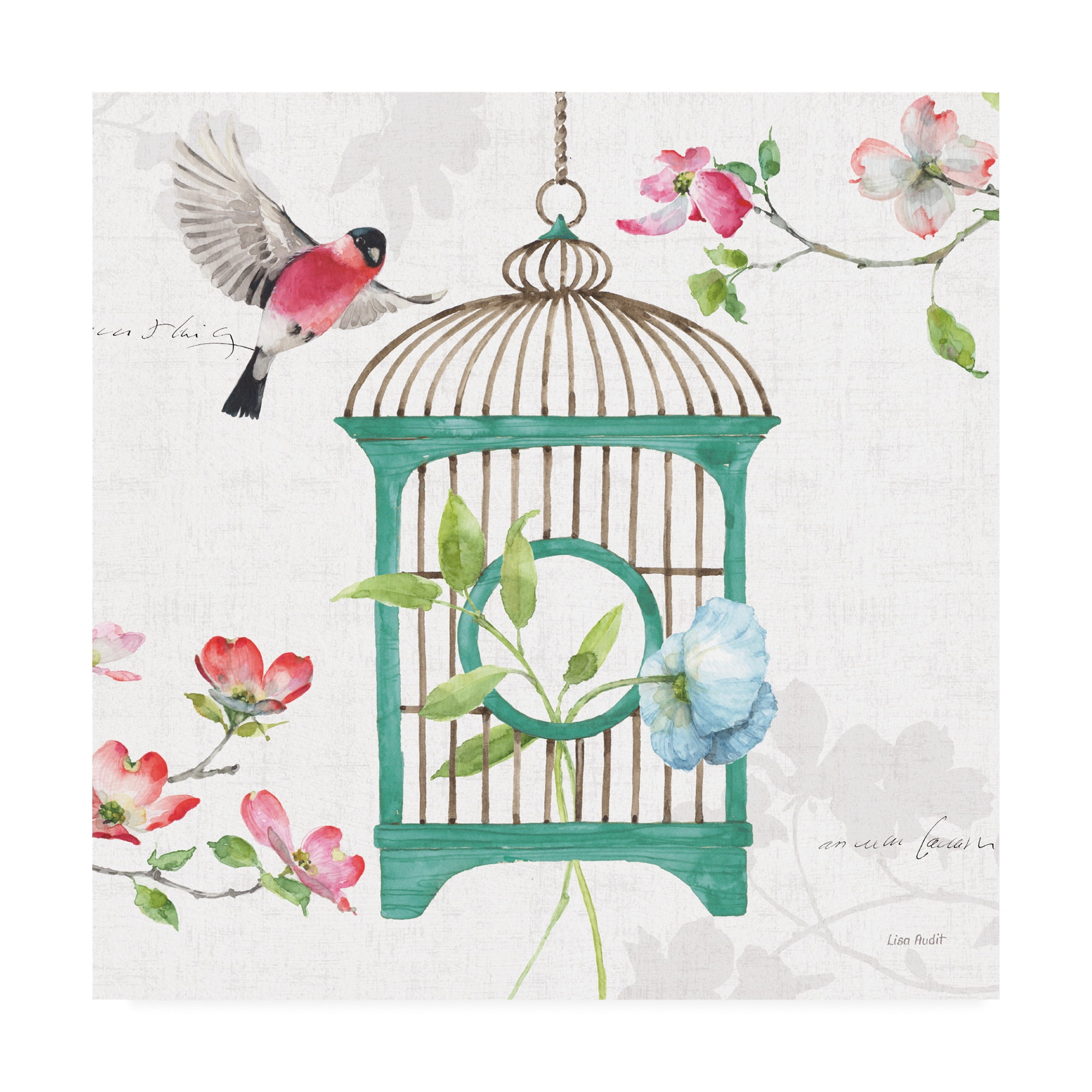 Trademark Fine Art 'Dogwood Garden VII' Canvas Art by Lisa Audit