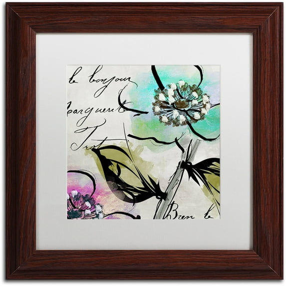 Trademark Fine Art "Dogwood I" Canvas Art by Color Bakery White Matte, Wood Frame