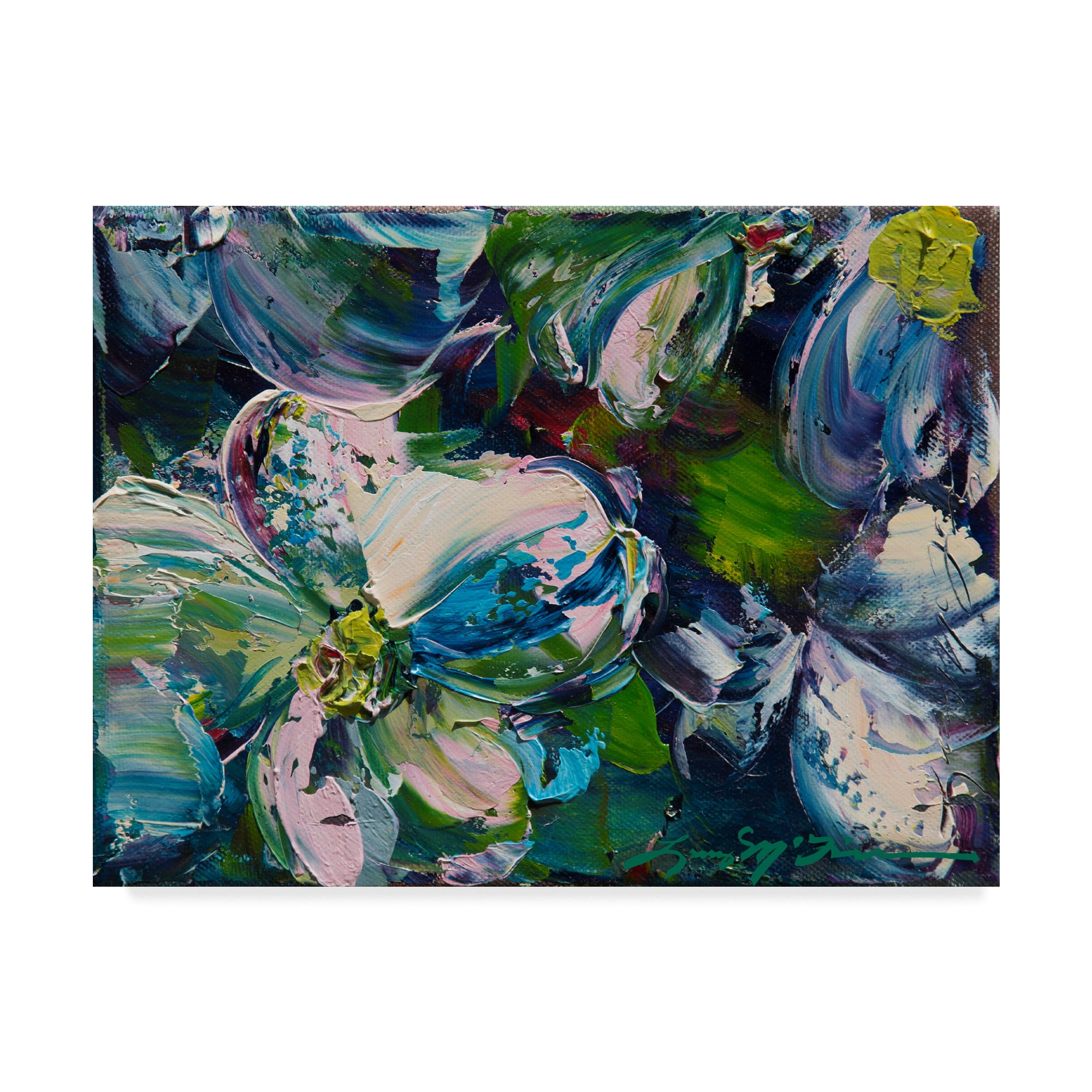 Trademark Fine Art 'Dogwood Impressions' Canvas Art by Lucy P. Mctier