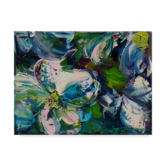 Trademark Fine Art 'Dogwood Impressions' Canvas Art by Lucy P. Mctier