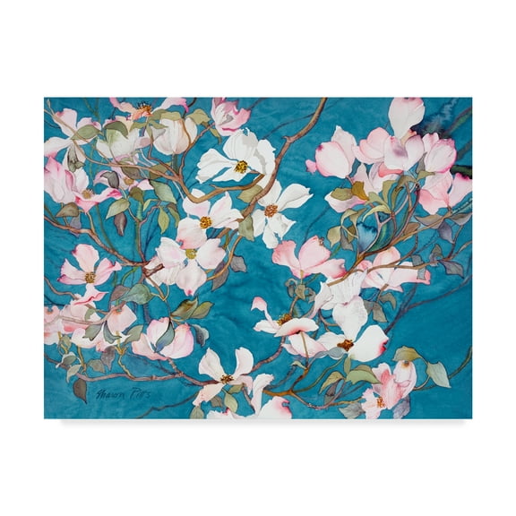 Trademark Fine Art 'Dogwoods Pink' Canvas Art by Sharon Pitts