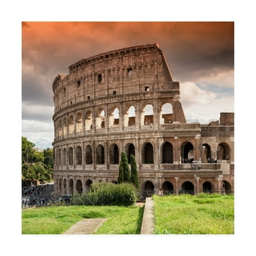 Trademark Fine Art 'Dolce Vita Rome 3 Colosseum of Rome at Sunset' Canvas Art by Philippe Hugonnard