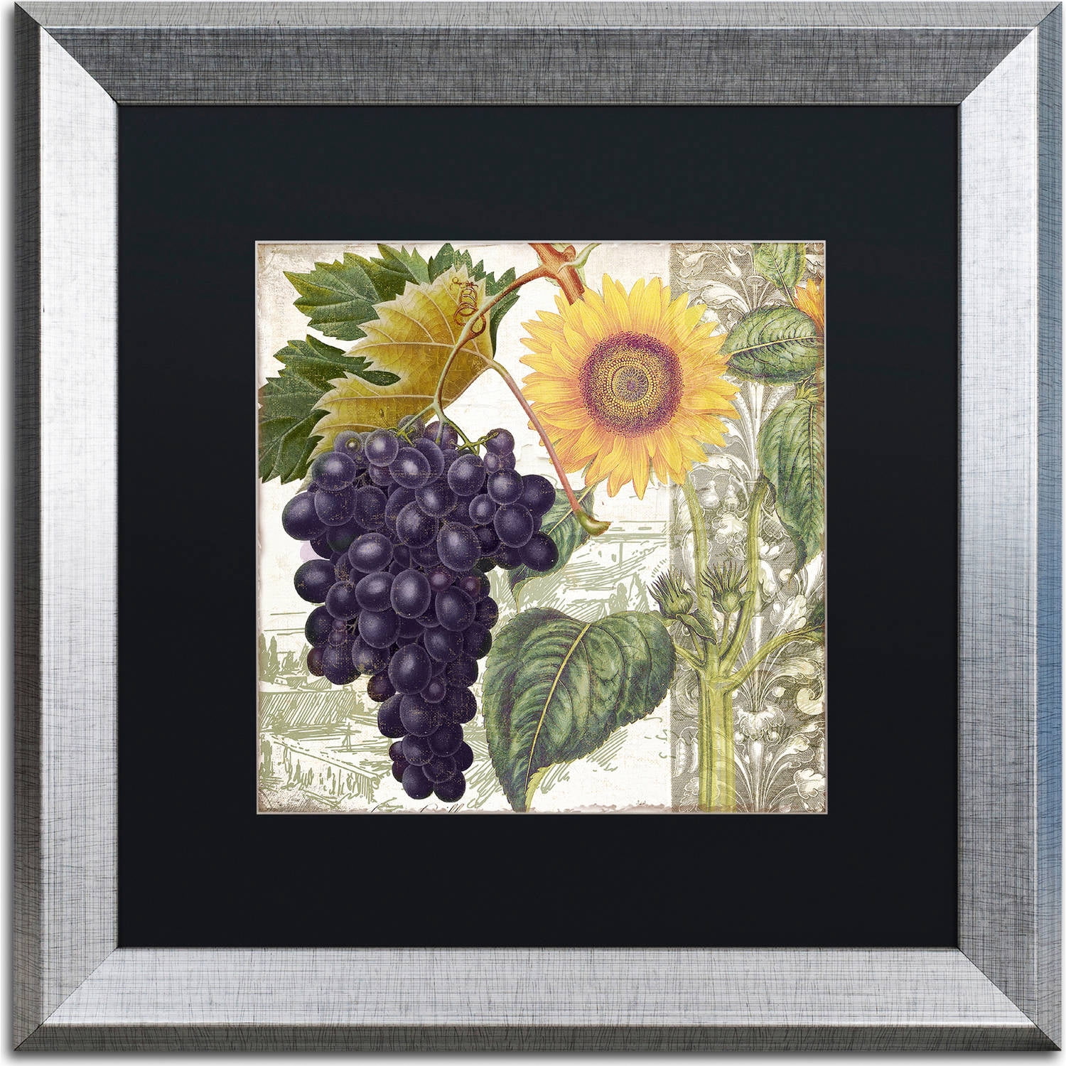 Trademark Fine Art "Dolcetto I" Canvas Art by Color Bakery, Black Matte, Silver Frame
