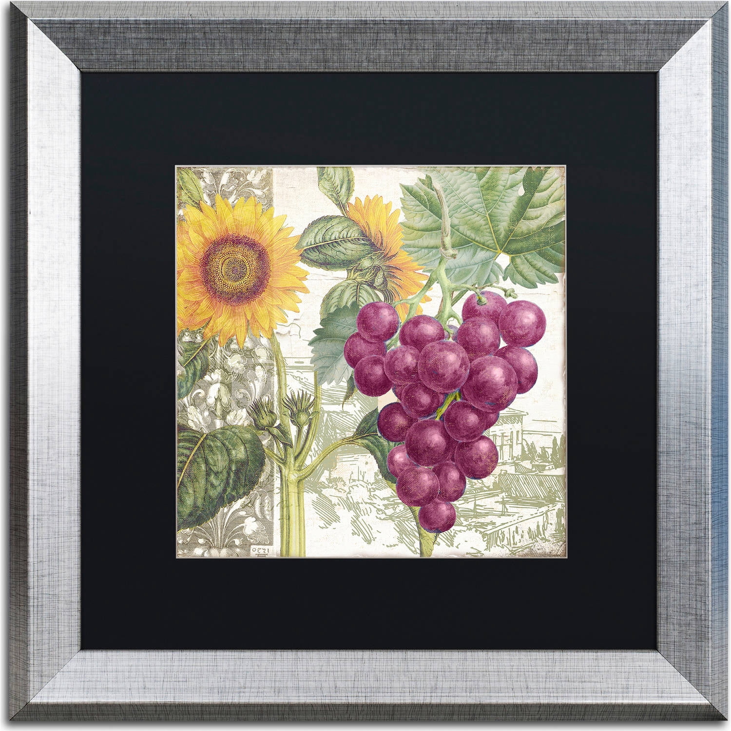 Trademark Fine Art "Dolcetto II" Canvas Art by Color Bakery, Black Matte, Silver Frame