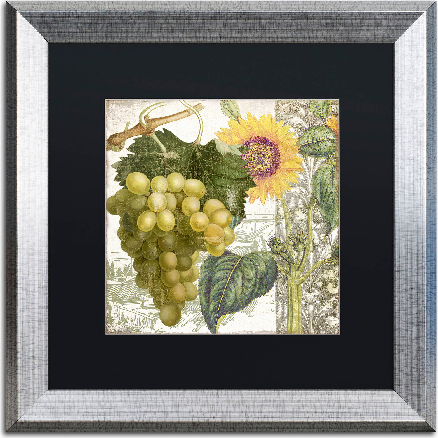 Trademark Fine Art "Dolcetto III" Canvas Art by Color Bakery, Black Matte, Silver Frame