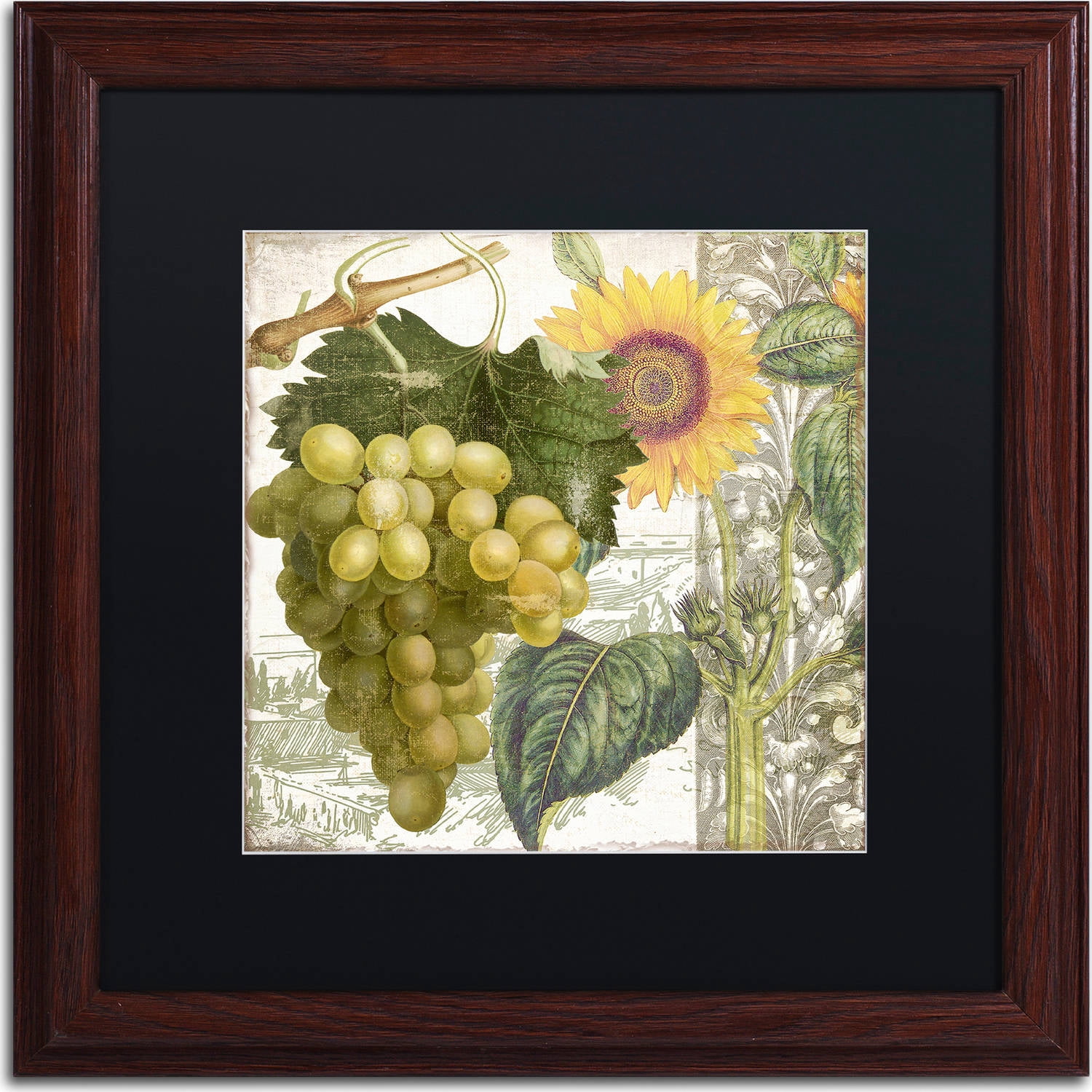 Trademark Fine Art "Dolcetto III" Canvas Art by Color Bakery, Black Matte, Wood Frame