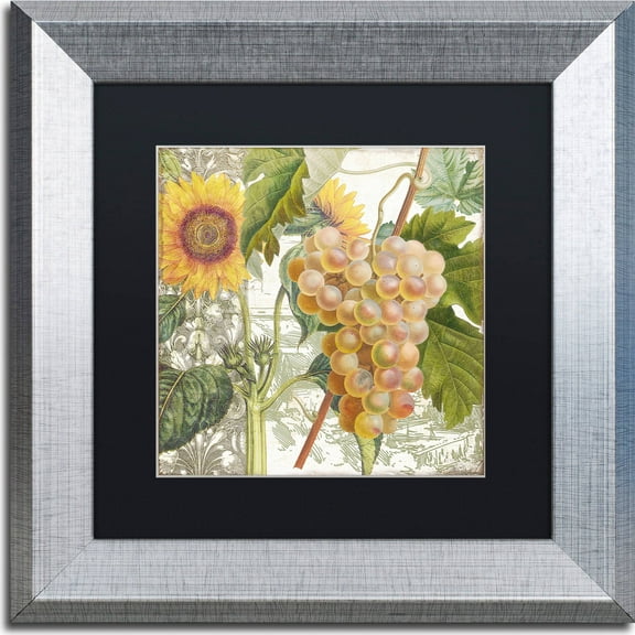 Trademark Fine Art "Dolcetto IV" Canvas Art by Color Bakery, Black Matte, Silver Frame