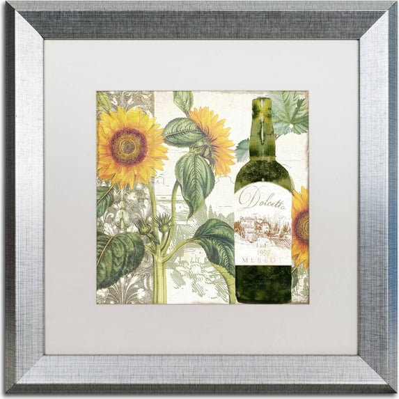 Trademark Fine Art "Dolcetto V" Canvas Art by Color Bakery, White Matte, Silver Frame