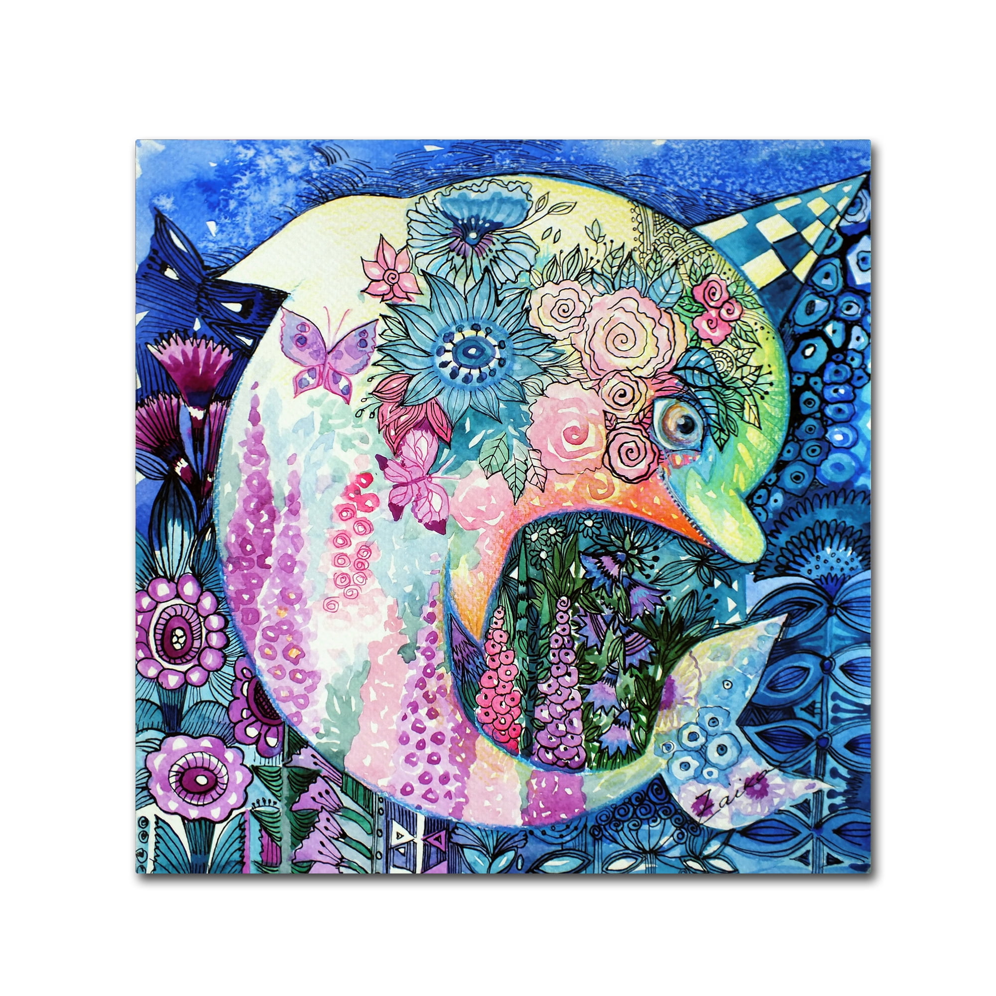 Trademark Fine Art 'Dolphin' Canvas Art by Oxana Ziaka