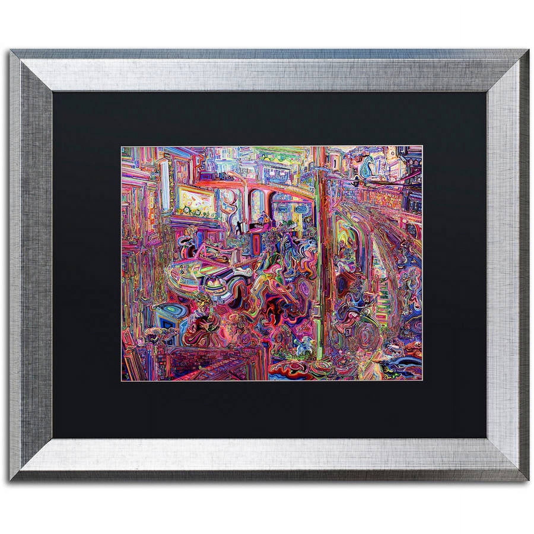 Trademark Fine Art "Dominance" Canvas Art by Josh Byer, Black Matte, Silver Frame