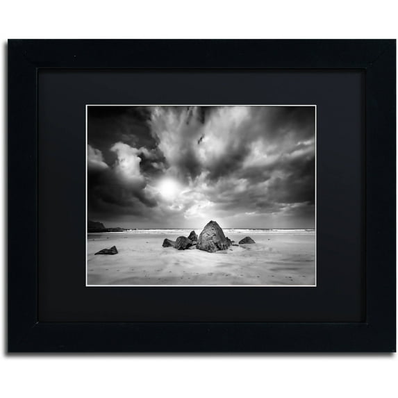 Trademark Fine Art "Don't Move" Canvas Art by Philippe Sainte-Laudy Black Matte, Black Frame