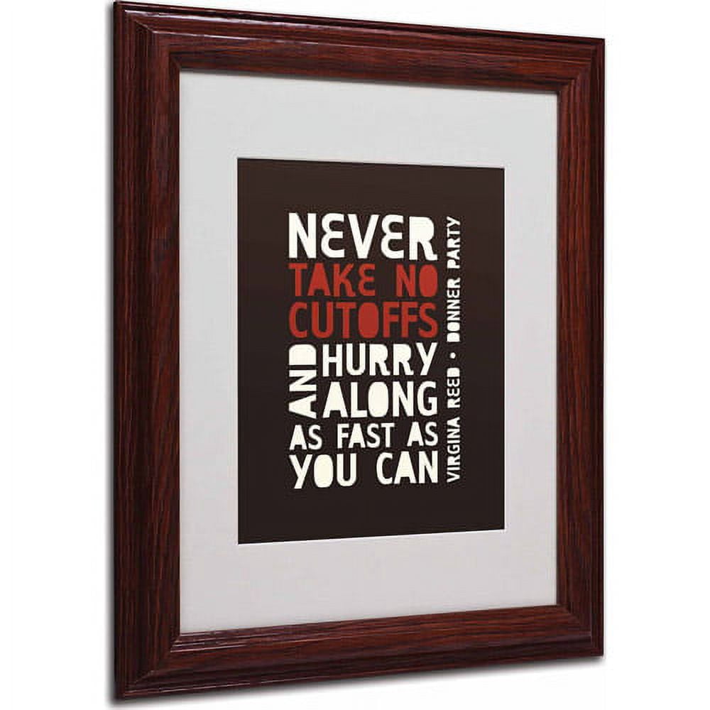 Trademark Fine Art "Donner Party II" Matted Framed Art by Megan Romo, Wood Frame
