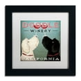 thumbnail image 1 of Trademark Fine Art "Doodle Wine" Canvas Art by Ryan Fowler, White Matte, Black Frame, 1 of 1