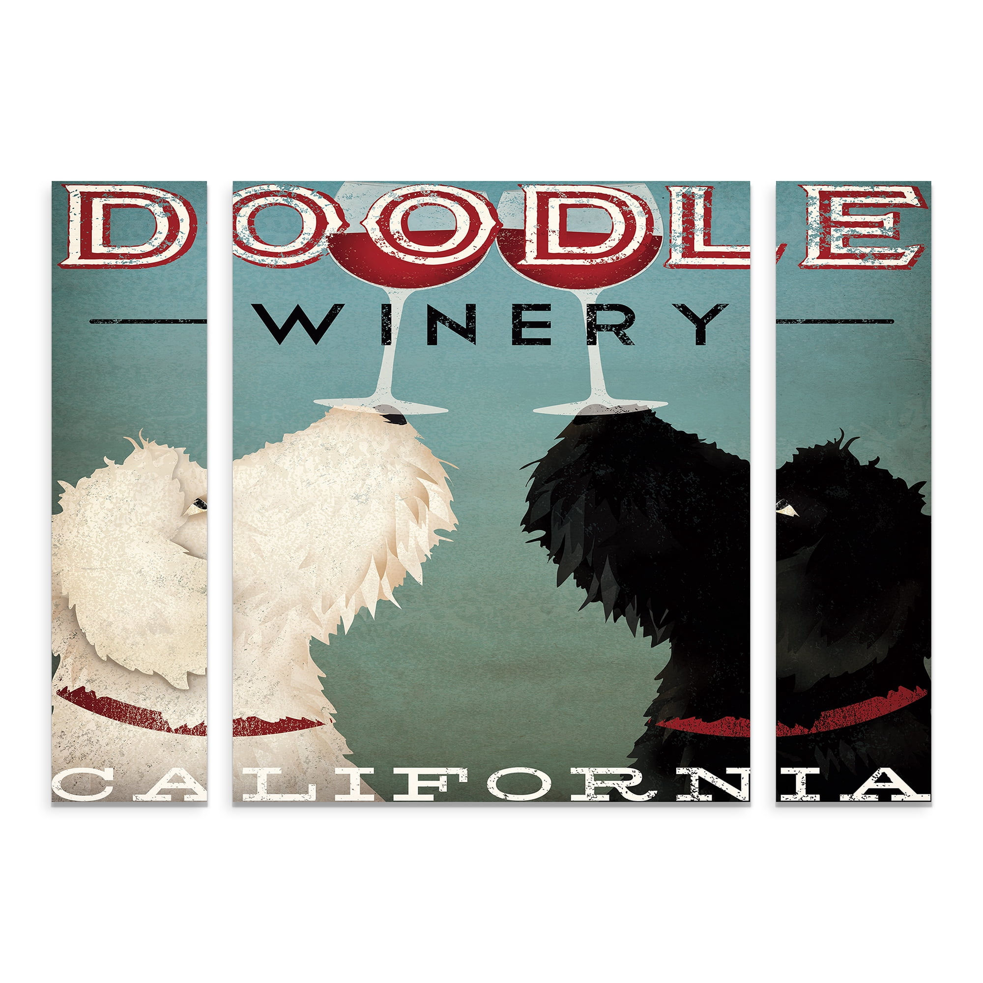 Trademark Fine Art 'Doodle Wine' Canvas Art by Ryan Fowler