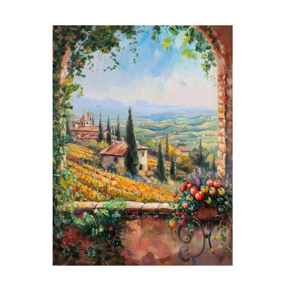 Trademark Fine Art Doron David The Timeless Beauty Of Tuscanys Vineyards Canvas Wall Art - 35x47