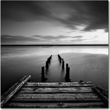 Trademark Fine Art "Dorset Jetty" Canvas Art by Rob Cherry