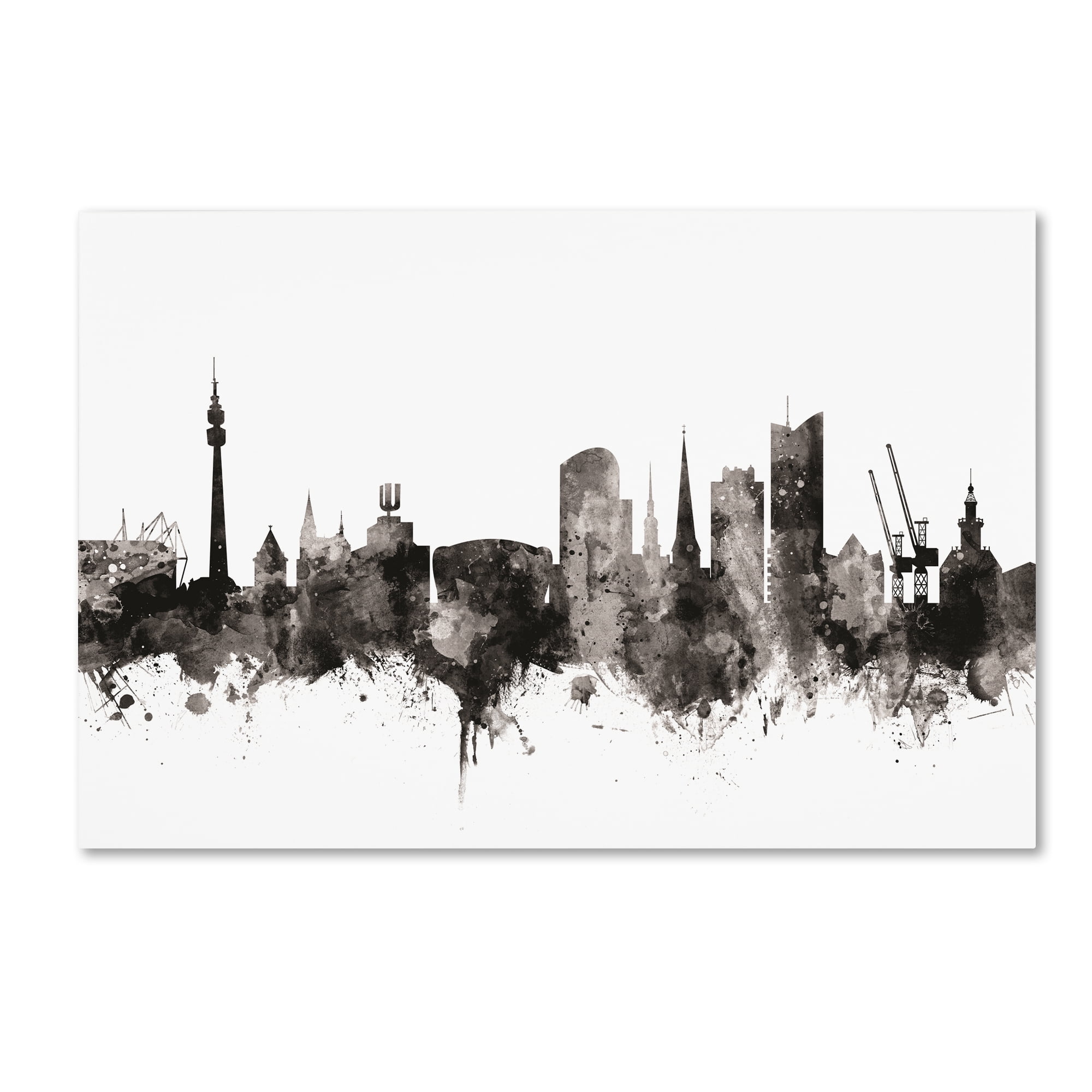 Trademark Fine Art 'Dortmund Germany Skyline I' Canvas Art by Michael Tompsett