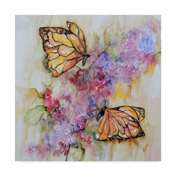 Trademark Fine Art 'Dos Monarchas' Canvas Art by Leticia Herrera