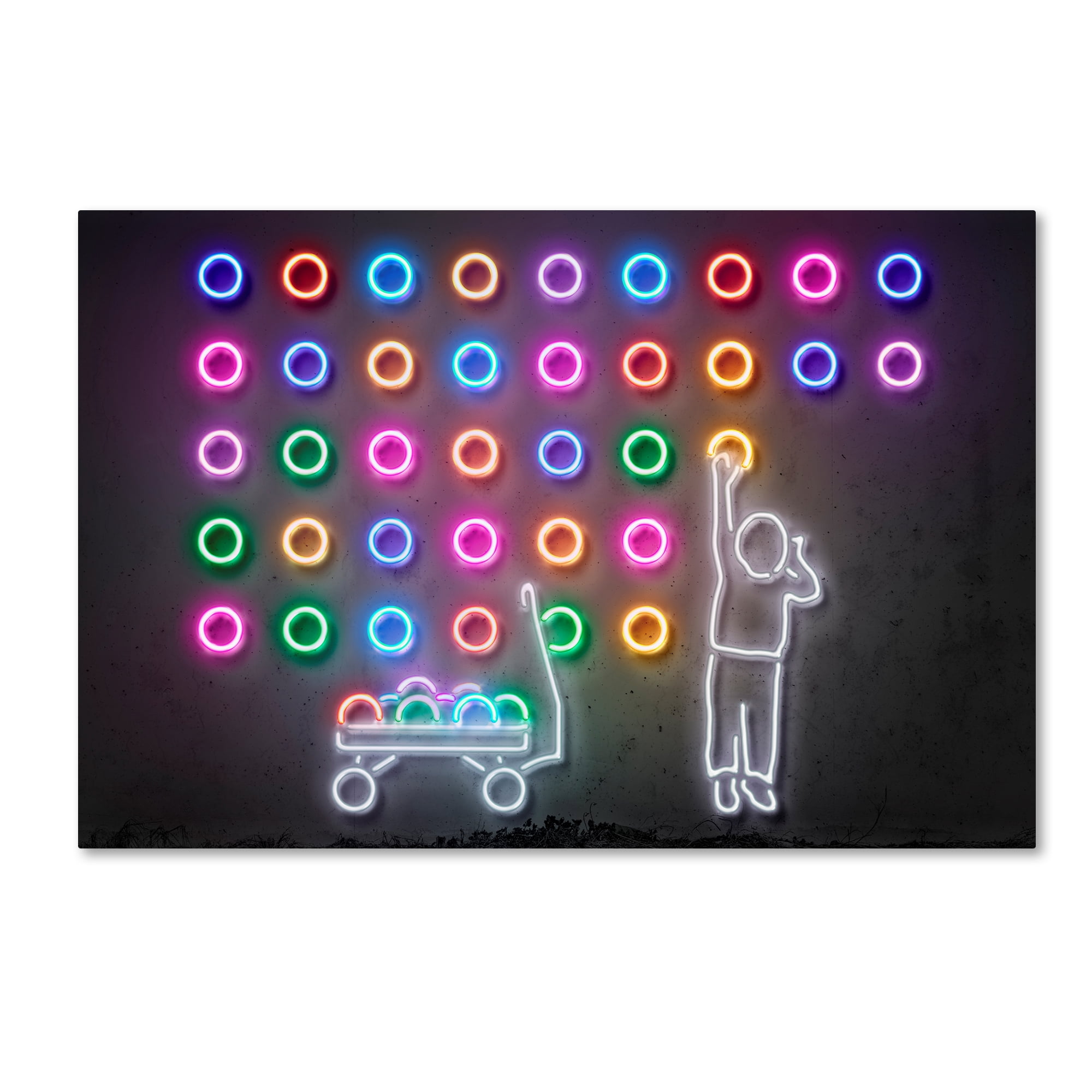 Trademark Fine Art 'Dots' Canvas Art by Octavian Mielu