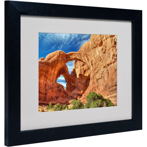 Trademark Fine Art "Double Arch" Matted Framed Art by Pierre Leclerc