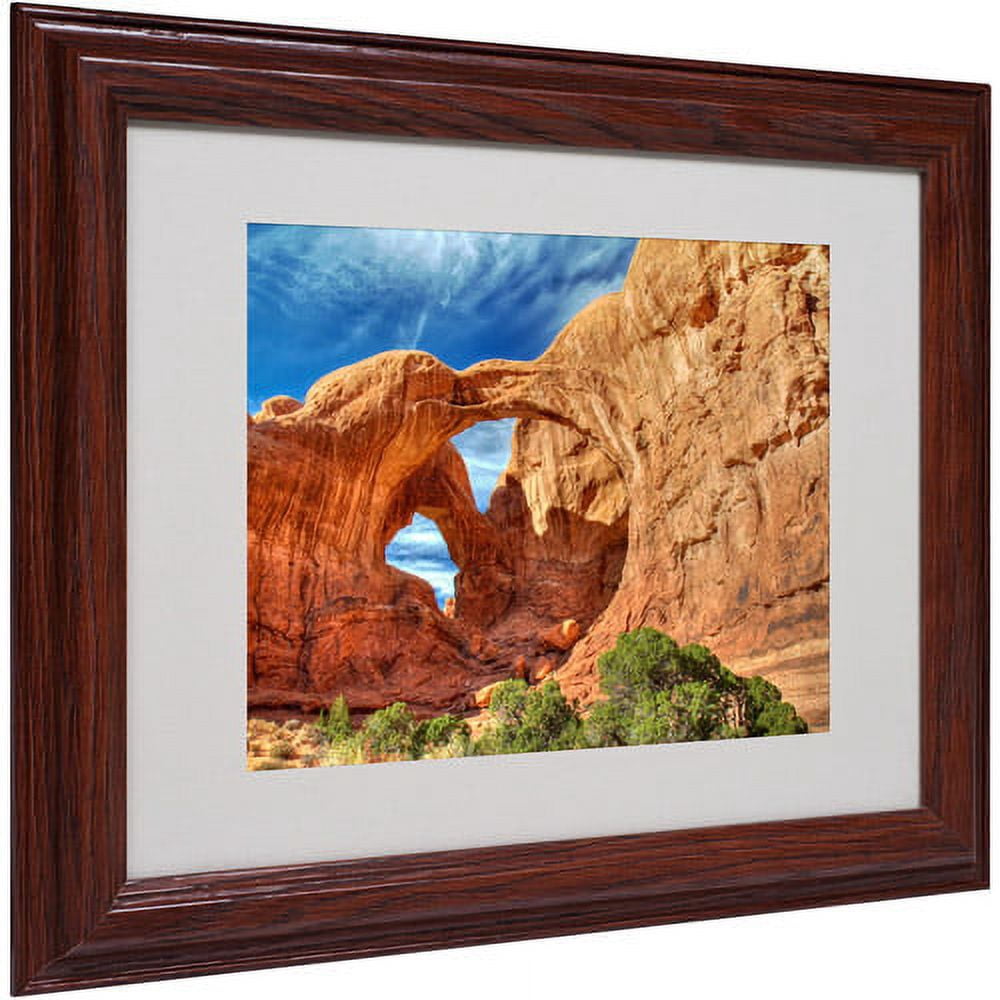 Trademark Fine Art "Double Arch" Matted Framed Art by Pierre Leclerc