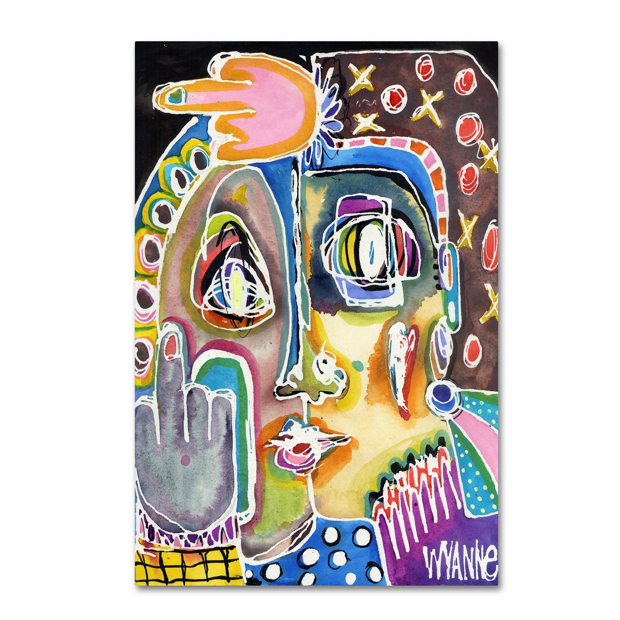Trademark Fine Art 'Double Forget This Stuff' Canvas Art by Wyanne