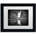 thumbnail image 1 of Trademark Fine Art 'Double Skogafoss' Canvas Art by Philippe Sainte-Laudy, White Matte, Black Frame, 1 of 1