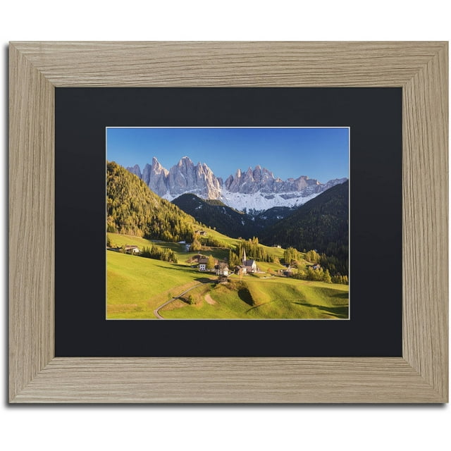 Trademark Fine Art 'Down in the Valley' Canvas Art by Michael Blanchette Photography, Black Matte, Birch Frame