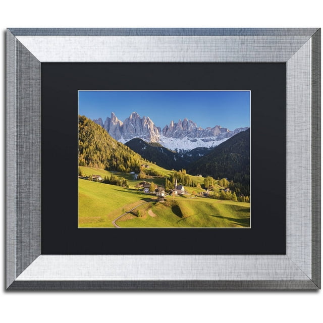 Trademark Fine Art 'Down in the Valley' Canvas Art by Michael Blanchette Photography, Black Matte, Silver Frame